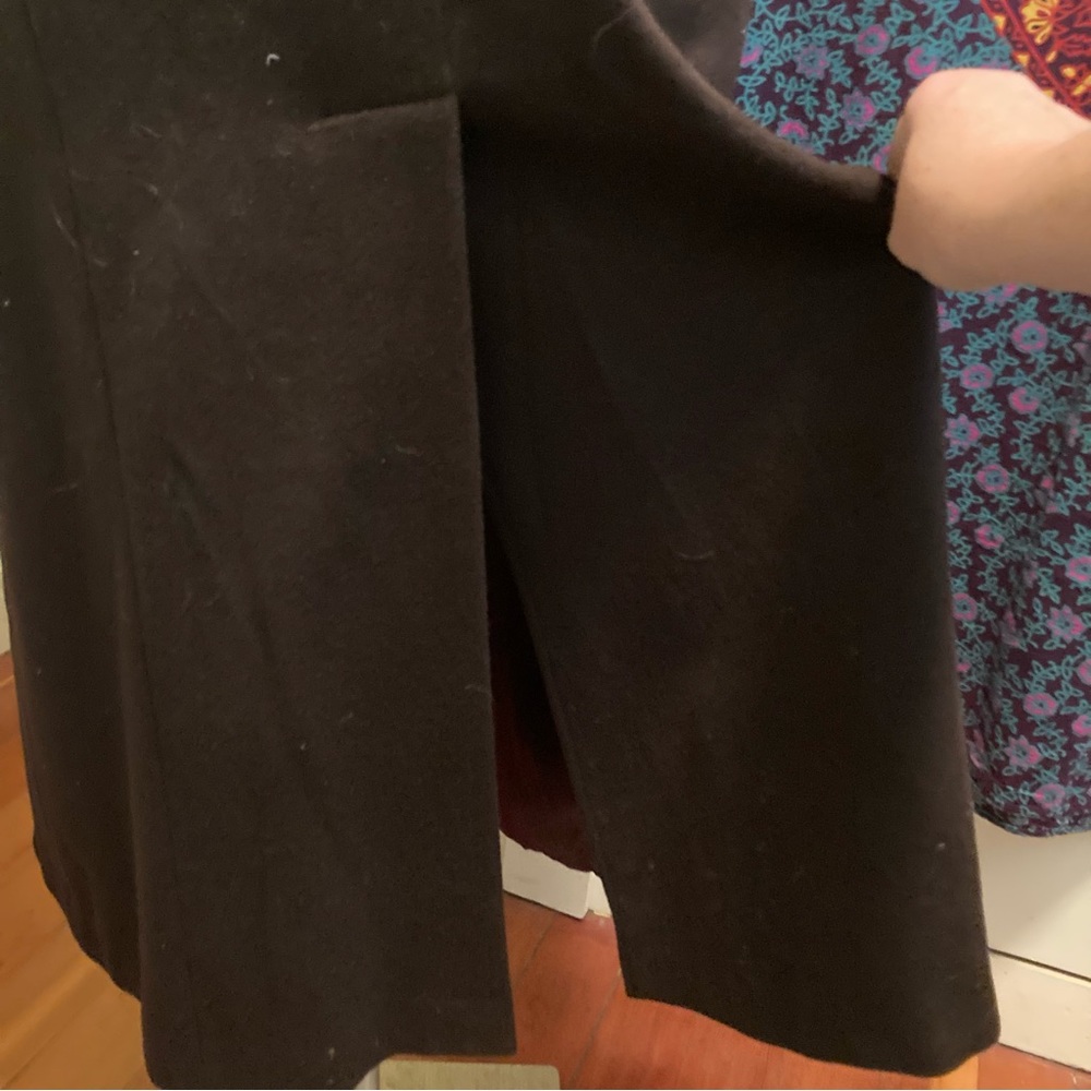 Size 12 Albert Nipon Long Wool Coat - image 8